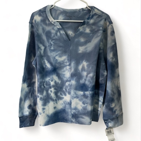 Rebellious One Trendy Plus Size Tie-Dyed Waffle-Knit Top, Size 1X | New - Picture 2 of 7